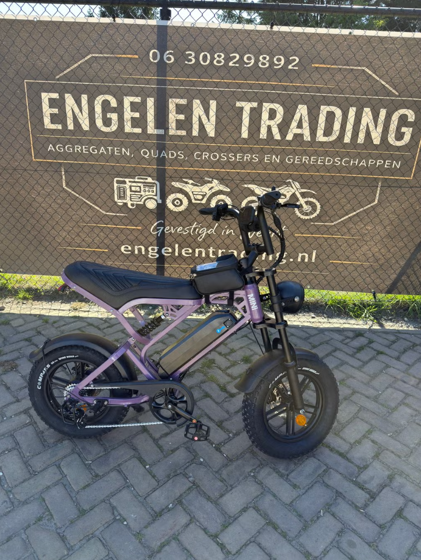 Fatbike V20 Pro Mini – Grijs, Compact & Super Stoer
