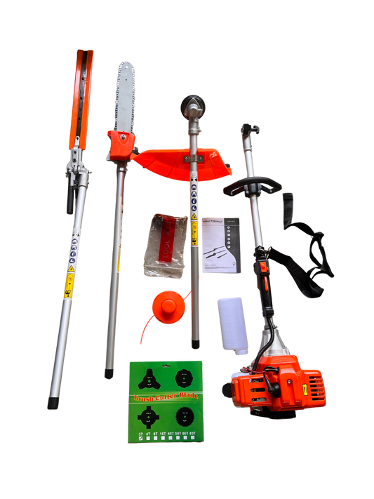 4-in-1 Tuingereedschapsset – 52cc Krachtige Benzinemotor