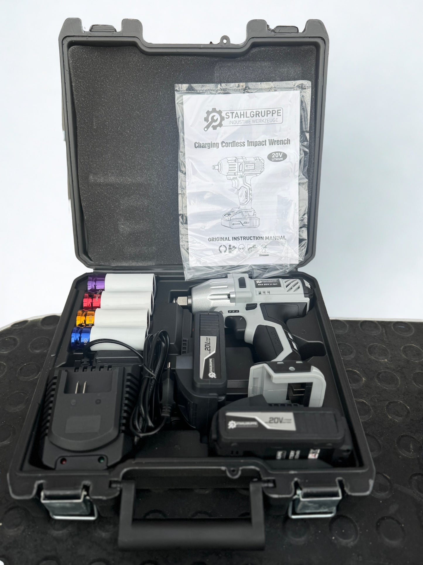 Stahlgruppe Slagmoersleutel 20V – 330 Nm | Inclusief 2 Accu’s en Koffer