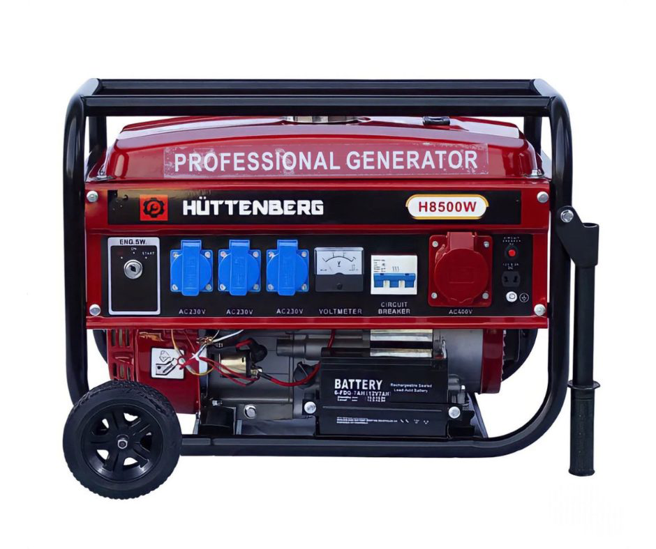 Huttenberg H8500W | Elektrische Start | IJzeren Frame + Wielen