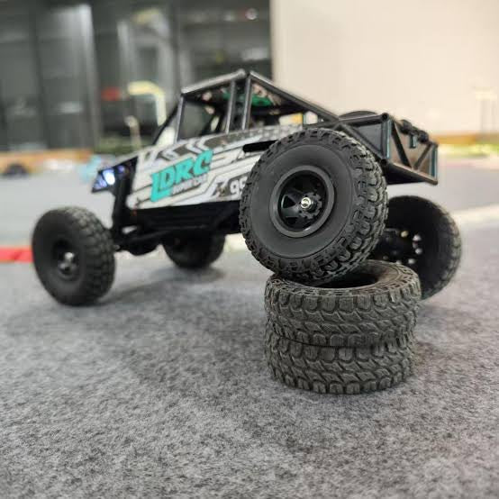 Rc auto crawler - 1:18 - rood en zwart - RTR
