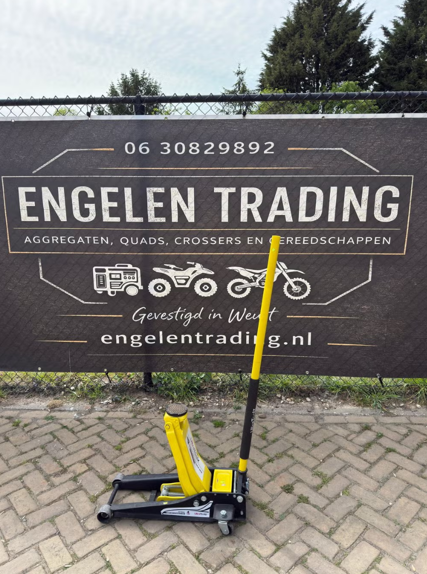 Garagekrik 4ton extra laag model dubbele pomp