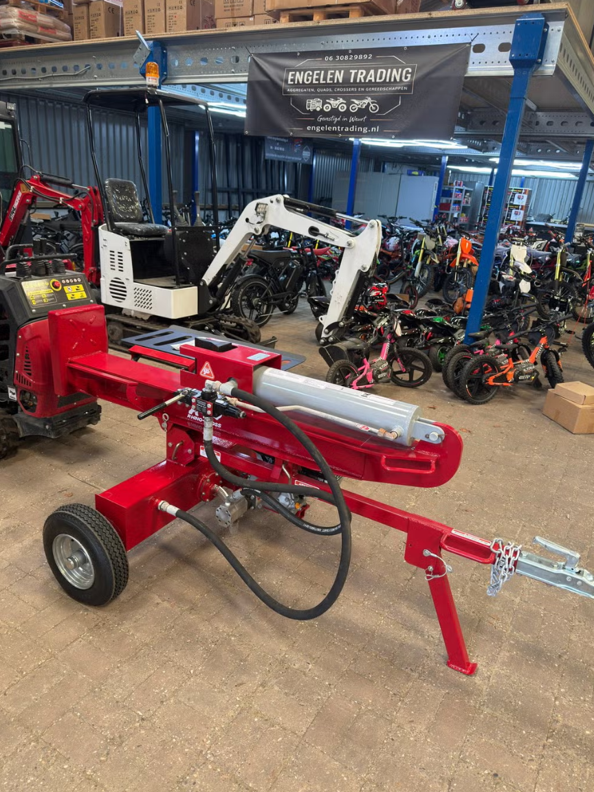 Benzine kloofmachine 35t op aanhanger onderstel