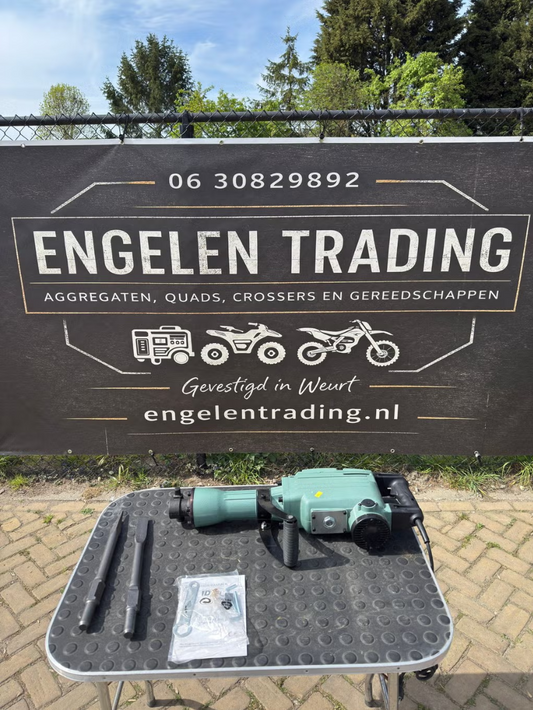 230v sloophamer incl 2 beitels en stalen kist