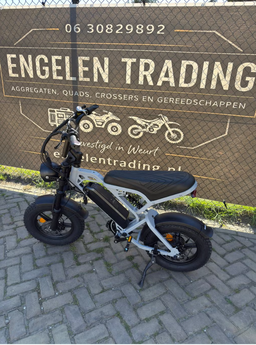 Fatbike V20 Pro Mini – Grijs, Compact & Super Stoer