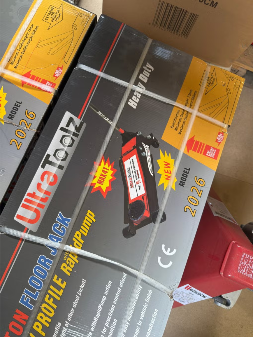 Garagekrik 4ton extra laag model dubbele pomp