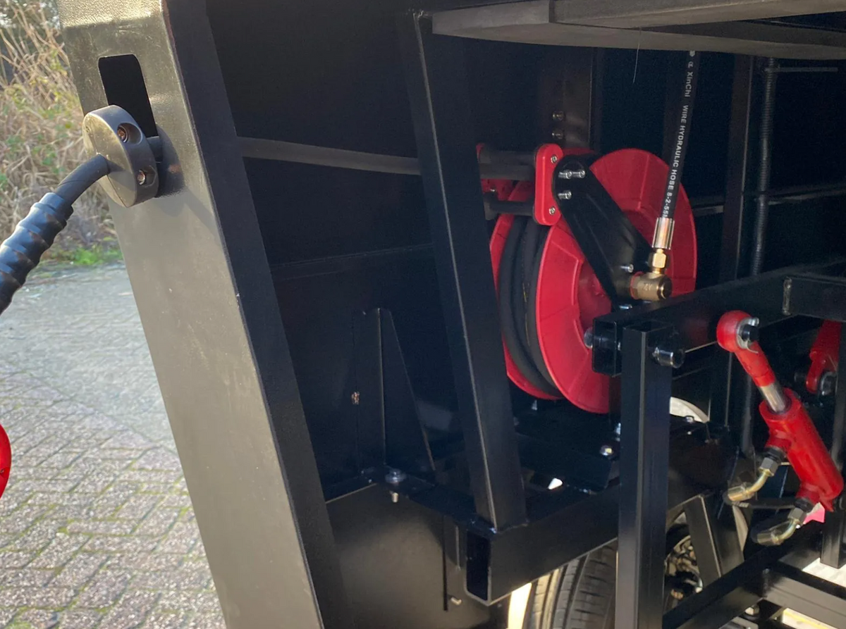Kremer KRS500 electrische veegmachine incl ingebouwde hogedruk reiniger