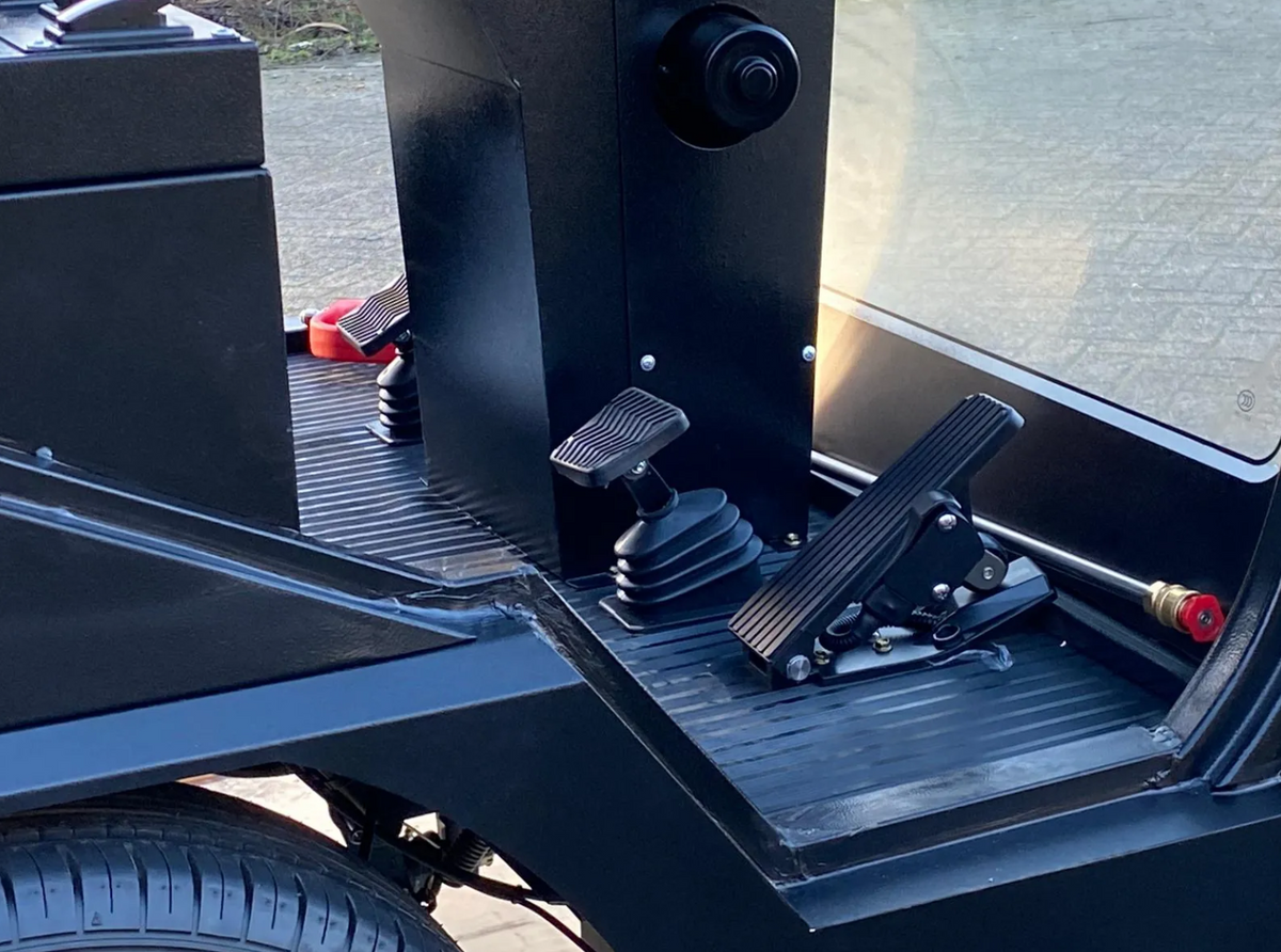 Kremer KRS500 electrische veegmachine incl ingebouwde hogedruk reiniger