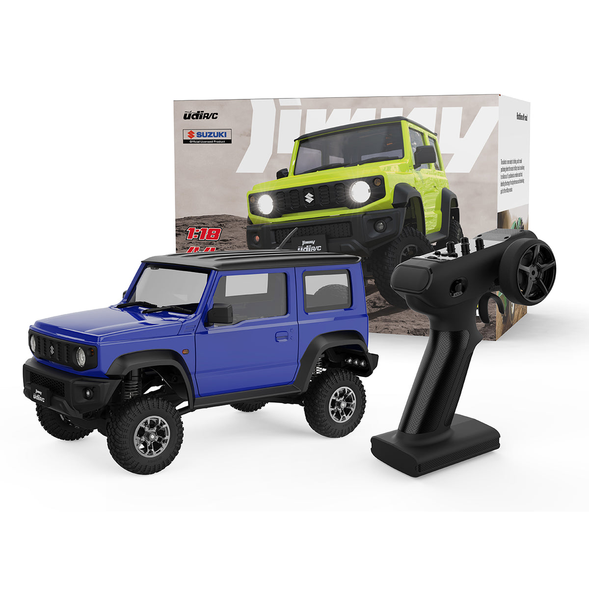 UDI R/C Crawler Suzuki Jimny 1/18 blauw  incl accu en lader