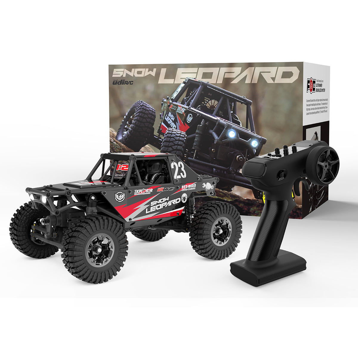 UDI R/C Crawler Snow Leopard 1/24 Brushed  incl accu en lader