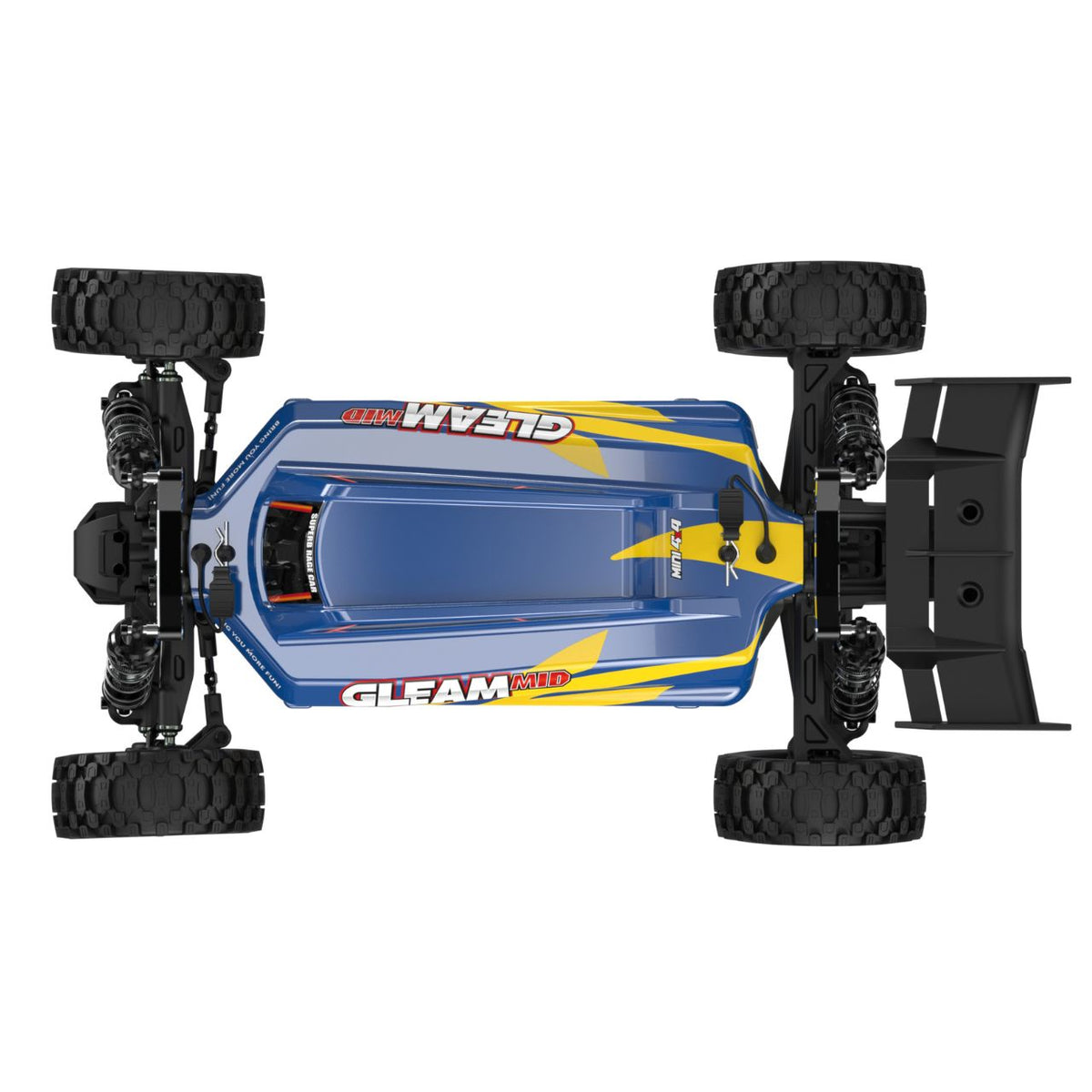UDI R/C UD1204 GLEAM 1/12 4WD Brushless Buggy Blauw incl accu en lader
