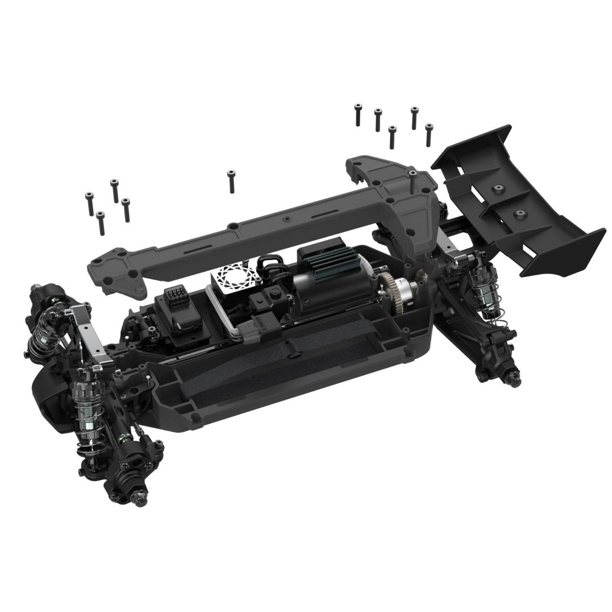 UDI R/C UD1204 GLEAM 1/12 4WD Brushless Buggy Blauw incl accu en lader