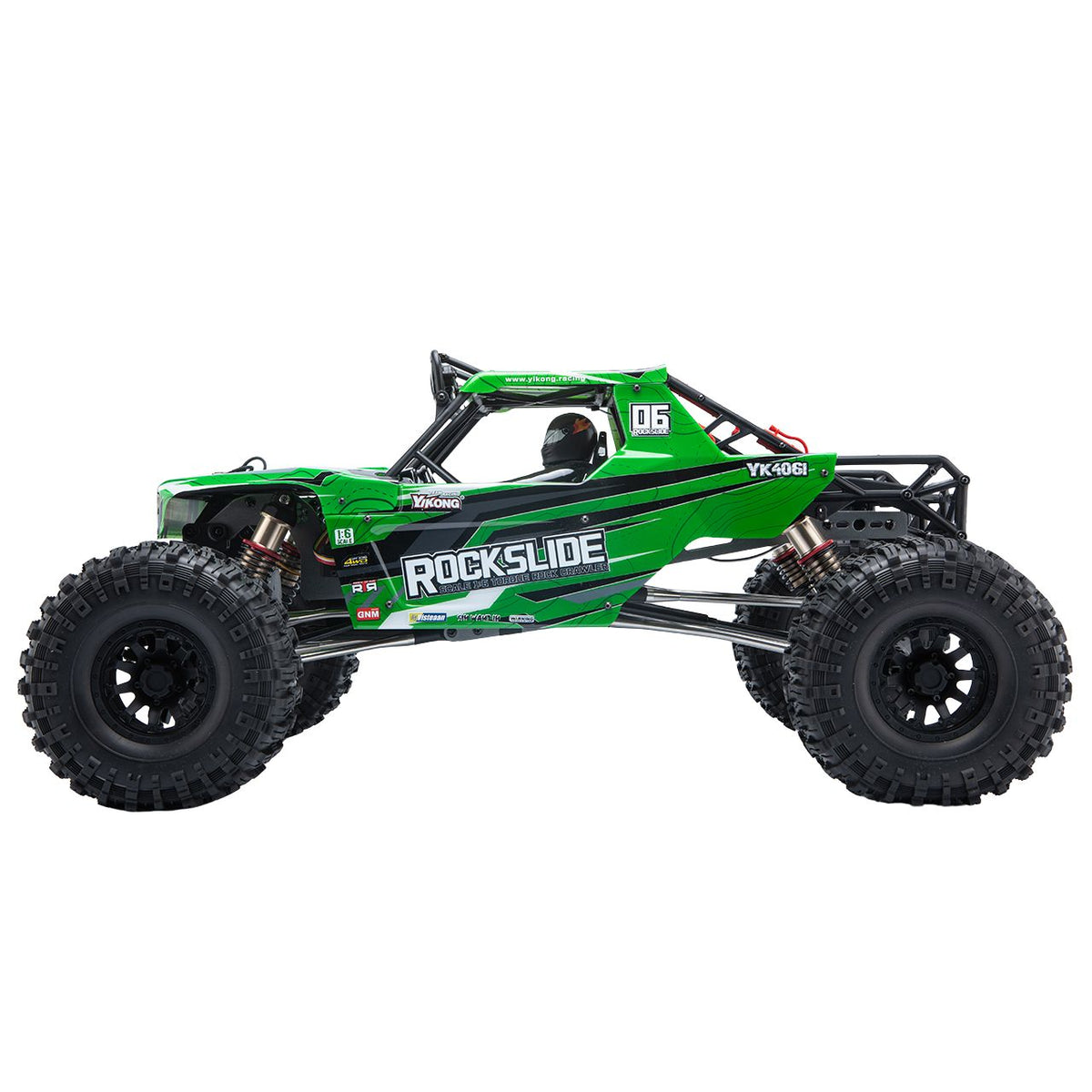 Yikong Rock Crawler Rock Slide 1/6 4WD Groen