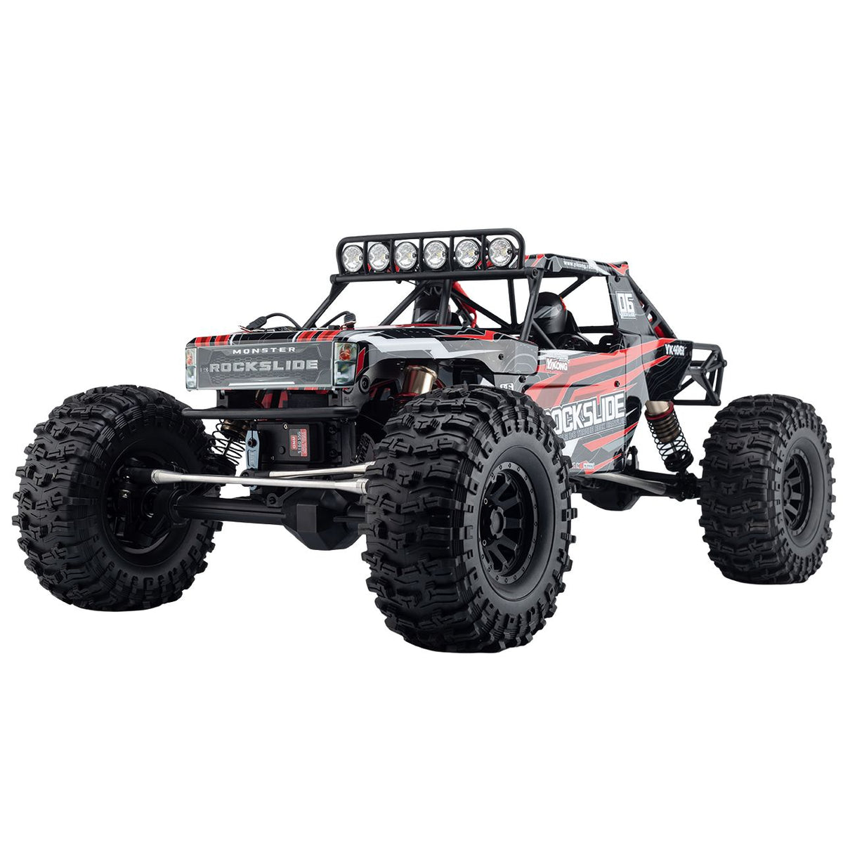 Yikong Rock Crawler Rock Slide 1/6 4WD Rood