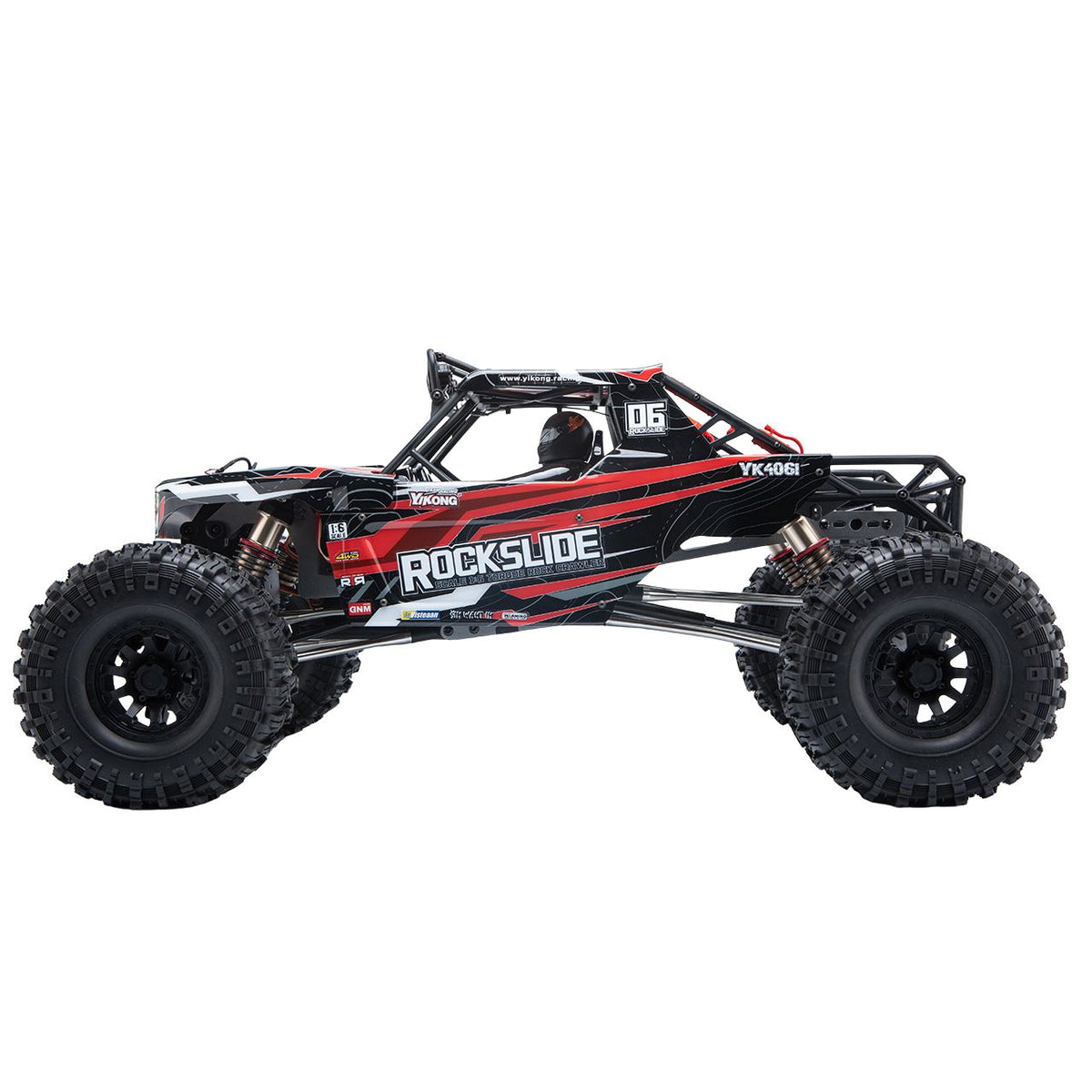 Yikong Rock Crawler Rock Slide 1/6 4WD Rood